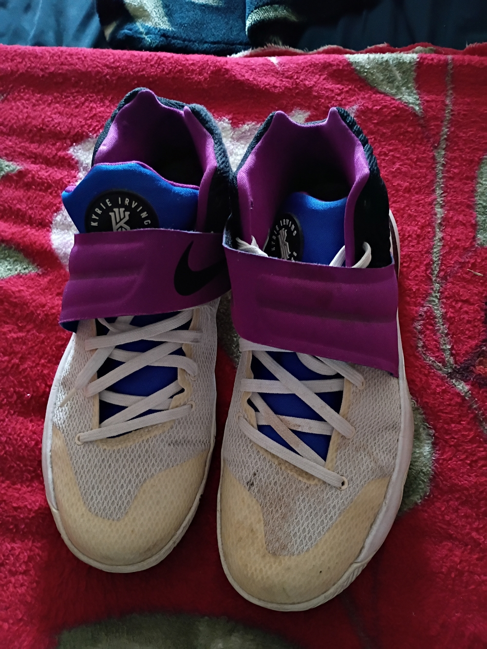 Nike  Purple & White Athletic Shoes - Kyrie Irving Logo